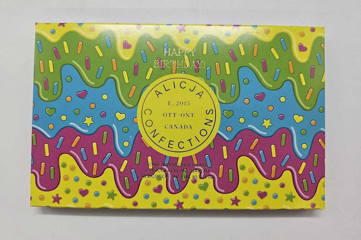 Happy Birthday! Cake White Chocolate Bar