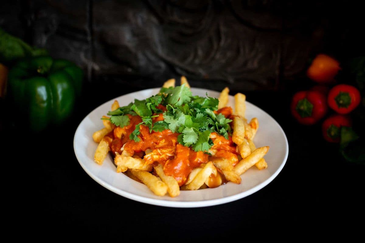 Butter Chicken Curry Poutine