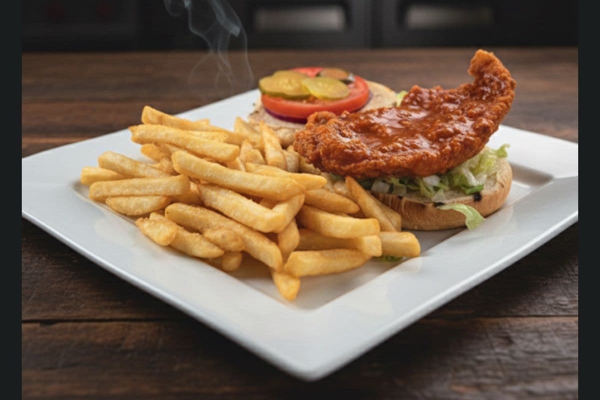 Crispy Buffalo Chicken Burger