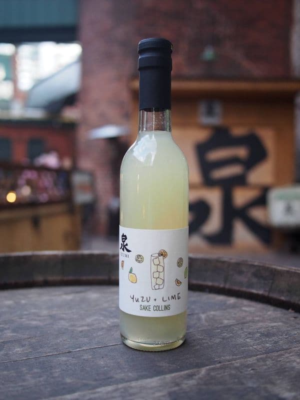 Izumi Yuzu Lime Sake Collins (375ml Bottle)