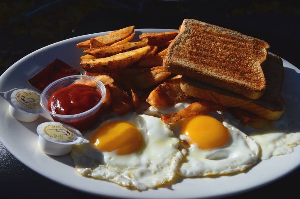 Three Eggs, Toast, and Homefries