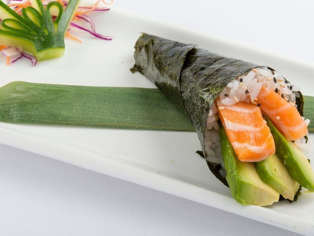 M13. Avocado Salmon Hand Roll (1 Pc)