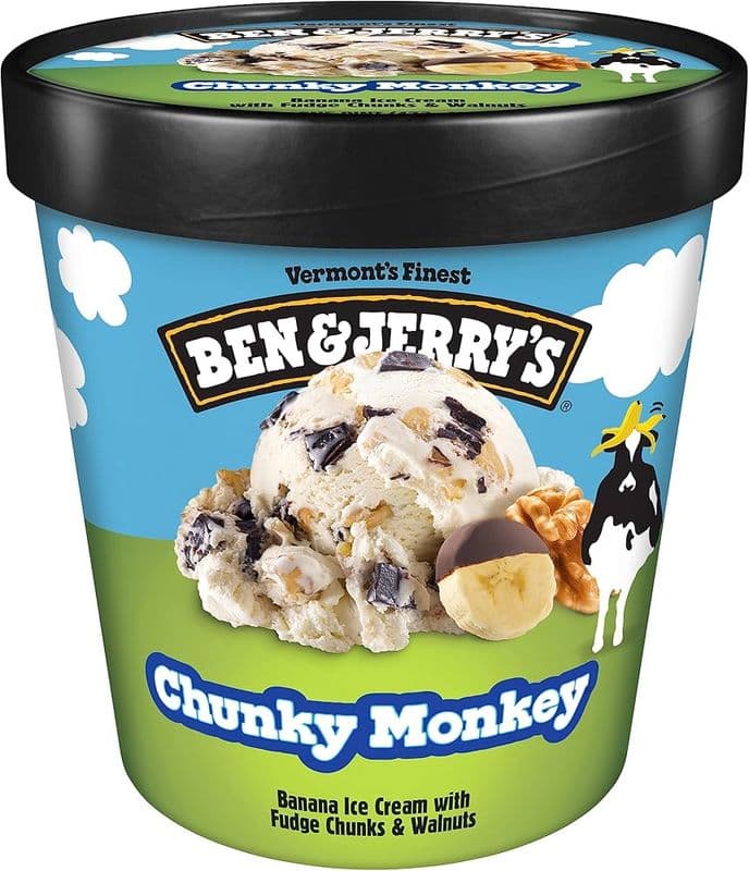 Ben & Jerry Chunkey Monkey 473ml/ Ben & Jerry Chunkey Monkey 473ml
