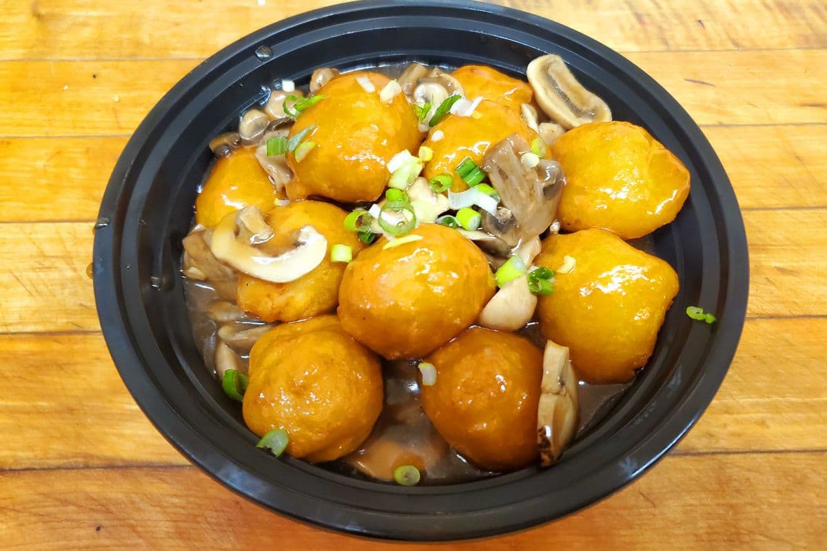 56. Mushroom Chicken Balls