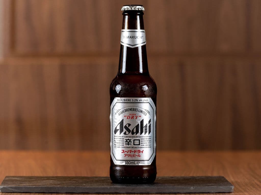 Asahi Lager, 330ml bottle beer (ABV 5%)