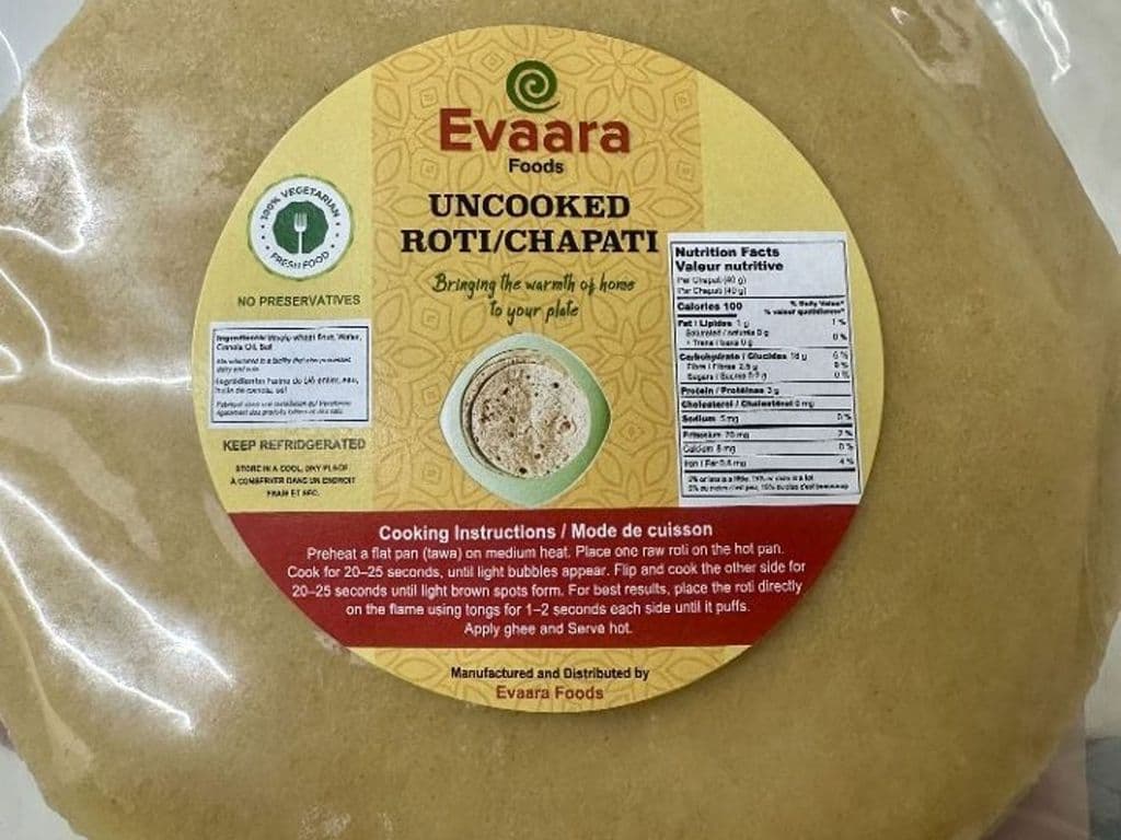 Uncooked Roti (15pcs)