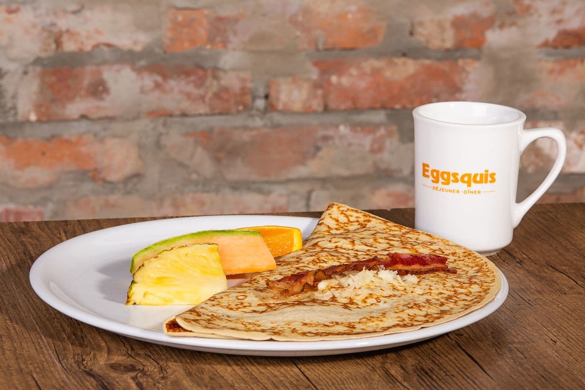 Crepe Bacon-cheddar / Bacon and Cheddar crepe