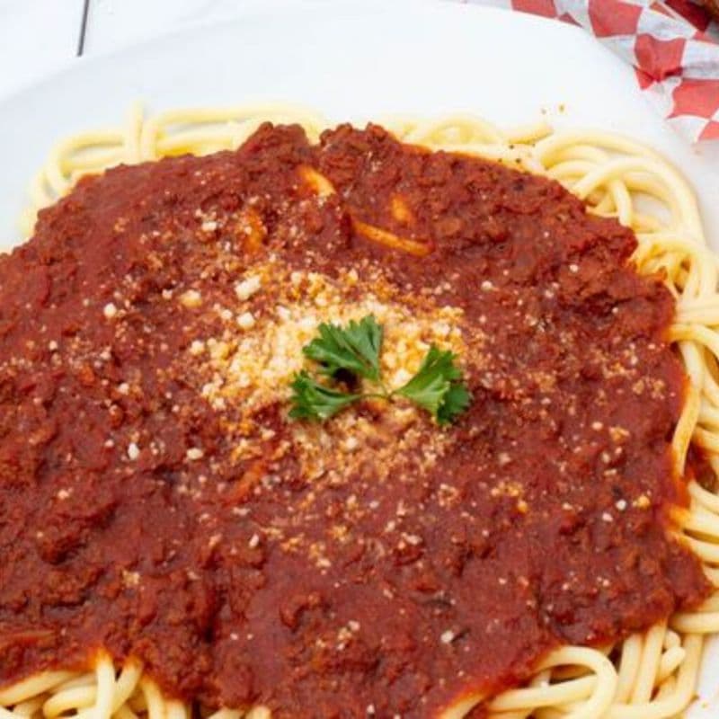 Spaghetti avec de la sauce à la viande / Spaghetti with Meat Sauce