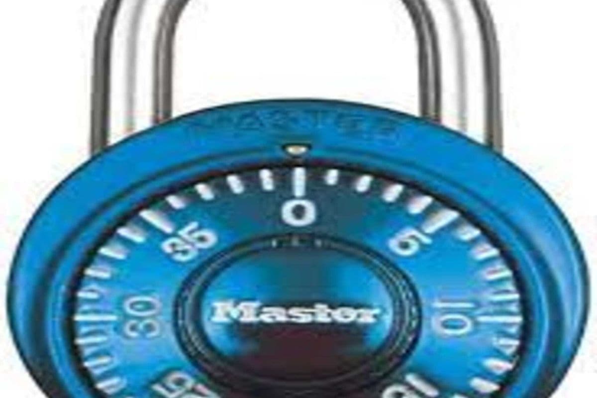 Cm Combination Padlock Blue