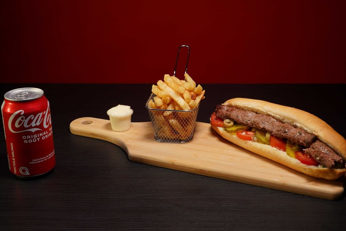 Trio sandwich kafta sur charbon de bois