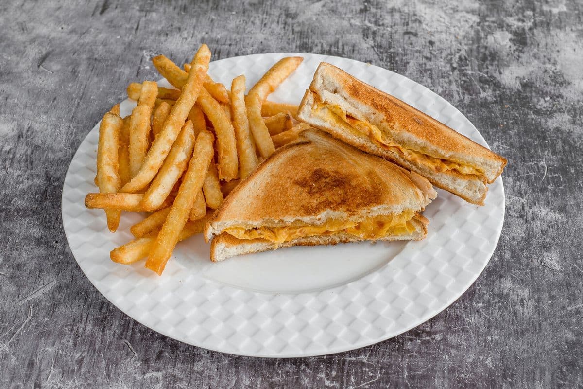 Grilled Cheese Sandwich with Fries