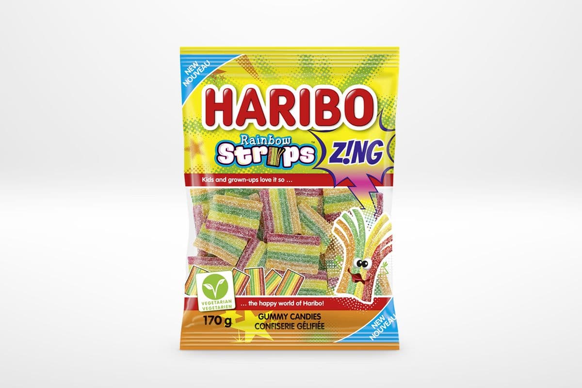 Haribo Rainbow Strips Gummies (170 g)