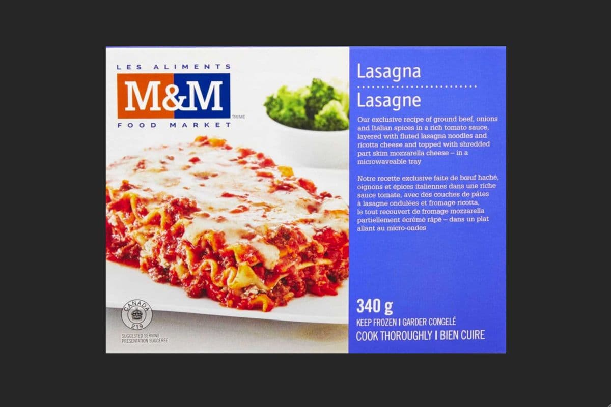 M&M Food Market Lasagna 340g (350 Cal)