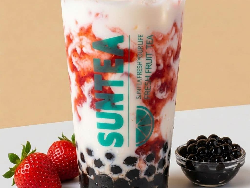 Boba Strawberry Fresh Milk 波霸草莓鲜乳