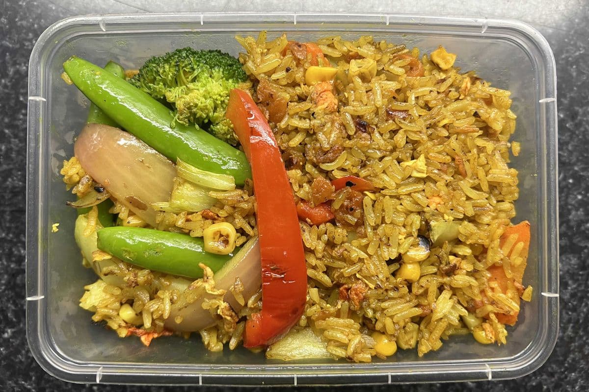 Yellow Curry Fried Rice (Gluten Free) [REFRIGERATED, COLD]