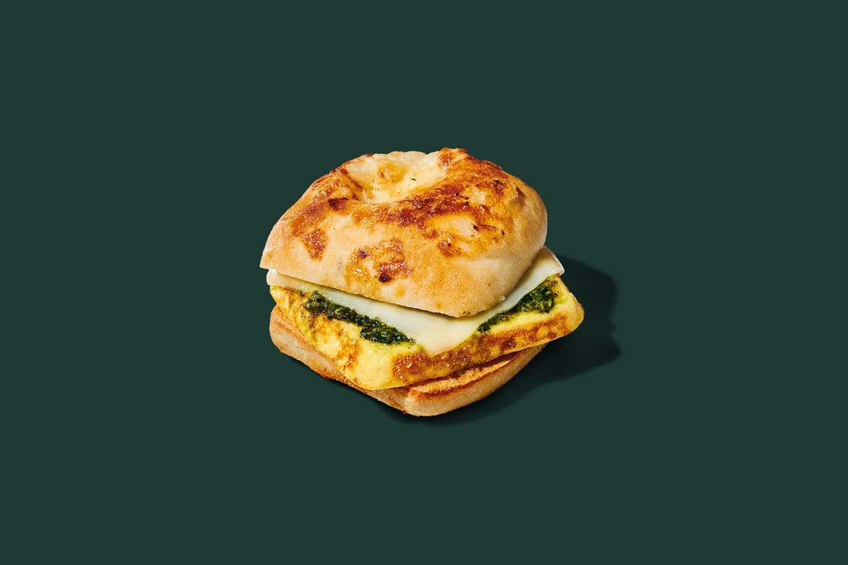 Egg, Pesto & Mozzarella Sandwich