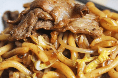 216. Beef Yakiudon