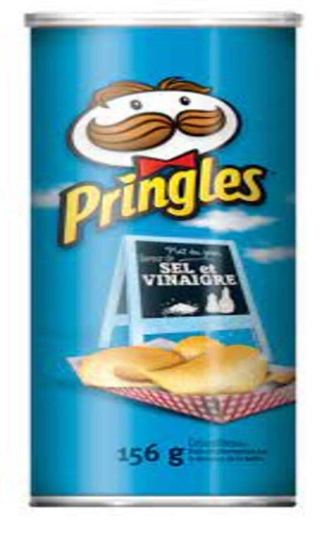 Pringles Croustilles Sel et Vinaigre 156g/ Pringles Salt & Vinegar Potato Chips 156g