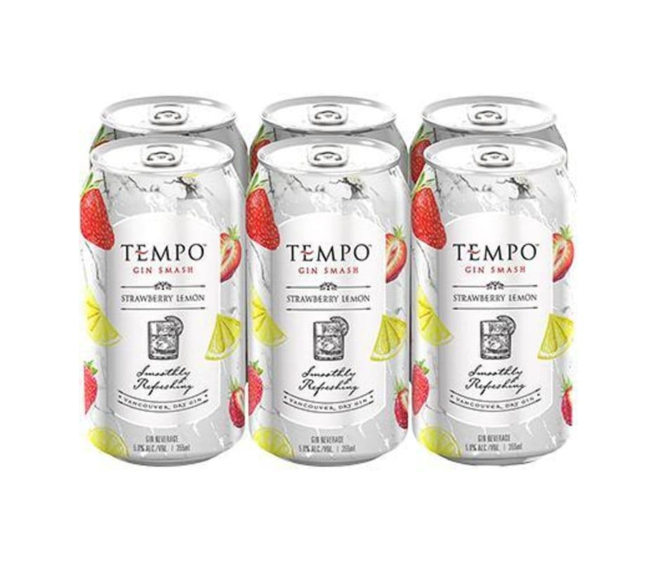 Tempo Gin Smash Strawberry Lemon (6 x 355 ml Cans)