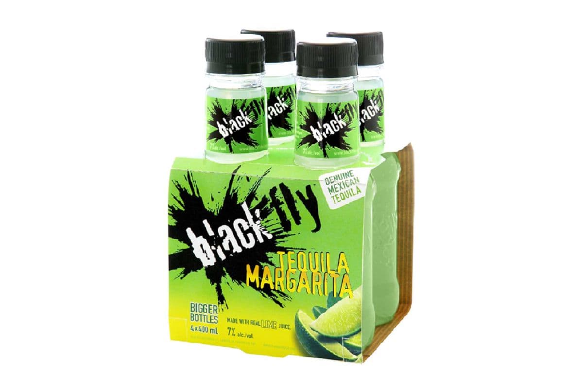 Black Fly Tequila Margarita (4 Pack Bottles) (4 x 400 ml)
