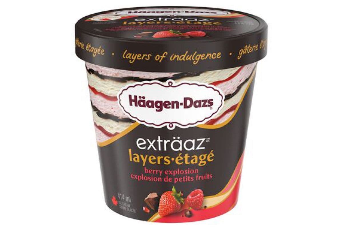 Häagens Dazs (Pot / Jar) - Explosion de Petits Fruits / Berry Explosion (414 ml)