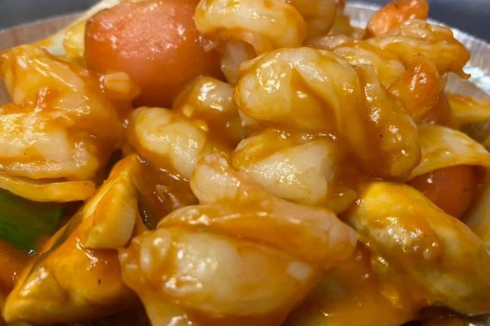 35. Prawns in Tomato Sauce