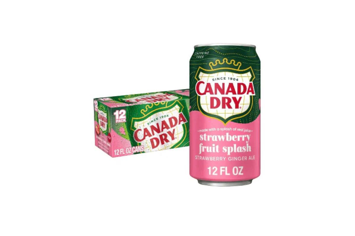 Canada Dry Strawberry Fruit Splash 355ml (Imported) (355ml)