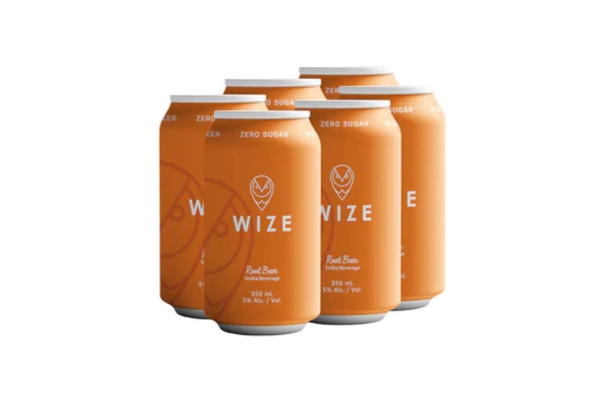 Wize Root Beer Vodka Soda (6 x 355mL cans)