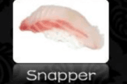 Snapper Sushi (2 pcs)