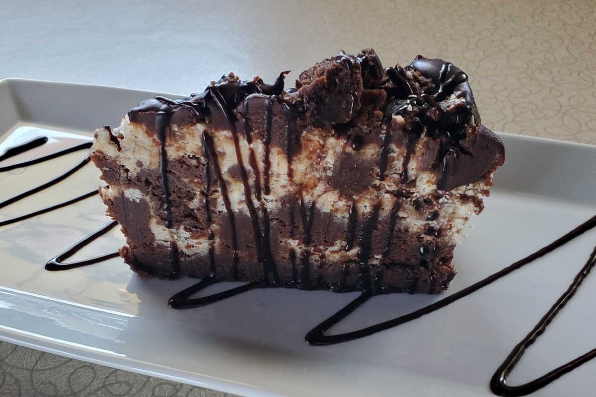 White Chocolate Brownie Cake