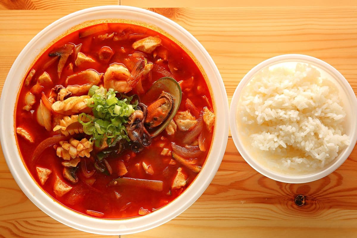 Spicy Seafood Soondubu