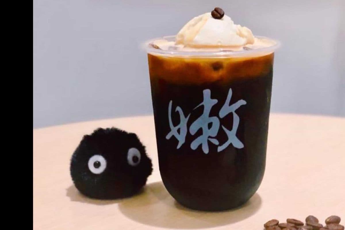 Coffee Milk Tea with Grass Jelly 咖啡奶茶仙草凍