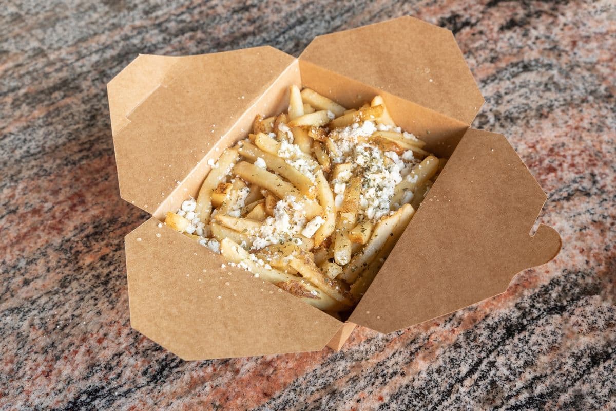 Greek Fries with Feta Cheese