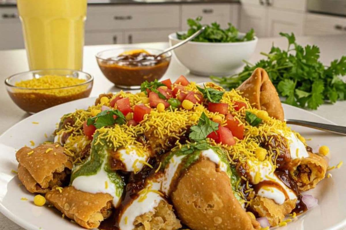 Samosa Chana Chaat