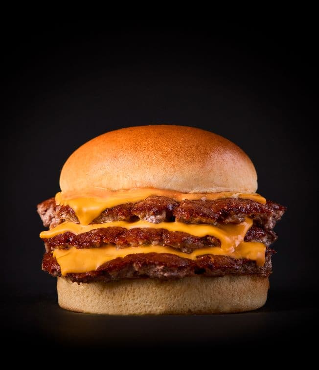 BURGER ONLY The Purist Triple Cheeseburger  - CALS 910