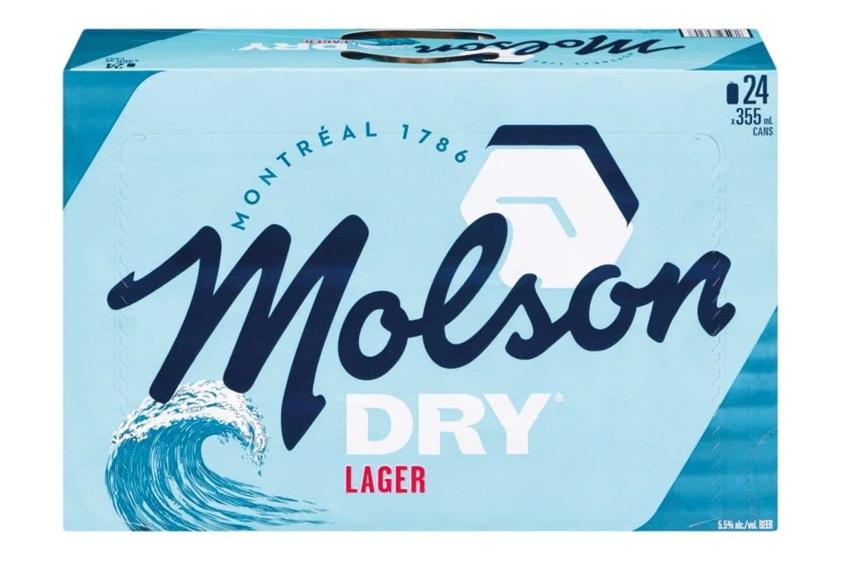 Molson Dry (24 x 355 ml Cans)