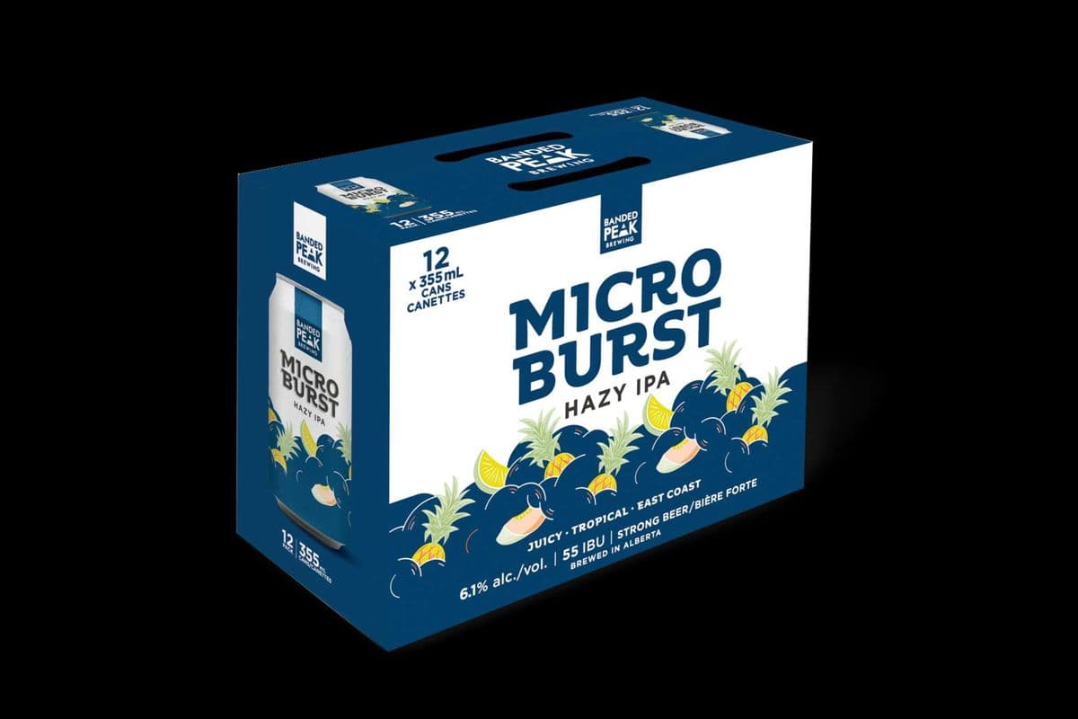 BANDED PEAK MICROBURST HAZY IPA (1 x 12*355 ML CANS) (12 x 355ML)
