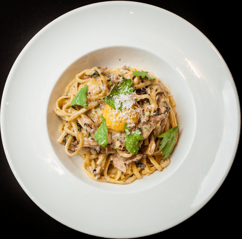 Linguine carbonara