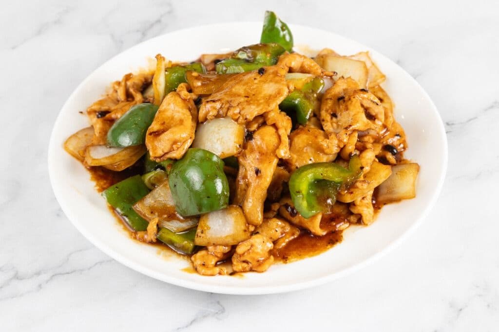 Sliced Chicken with Black Bean Sauce