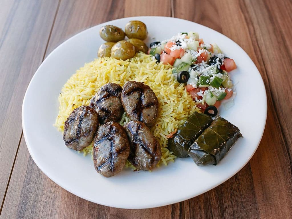 Kofte (Grilled Meatballs) Platter