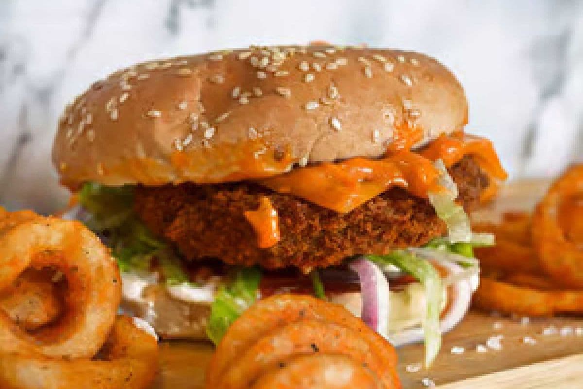 VEG Aloo Tikki Burger street style