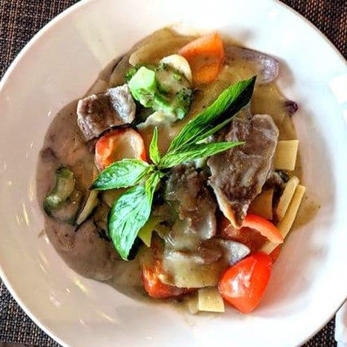 Bœuf au cari vert avec riz / Thai Green Curry Beef with Rice