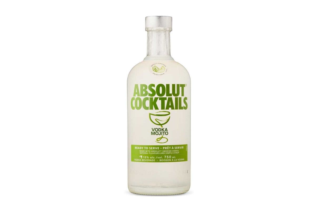 Absolut Vodka Mojito Cocktail-750ml (1 x 750ml)