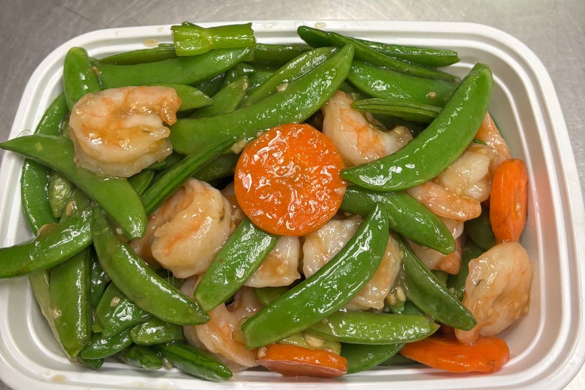 H2. Fresh Shrimp with Snow Pea Pods