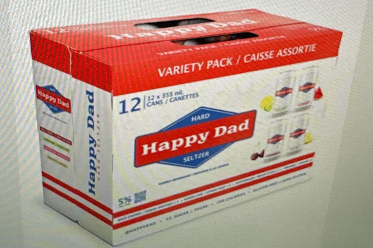 Happy Dad Hard Seltzer Variety (12 x 355 ml)