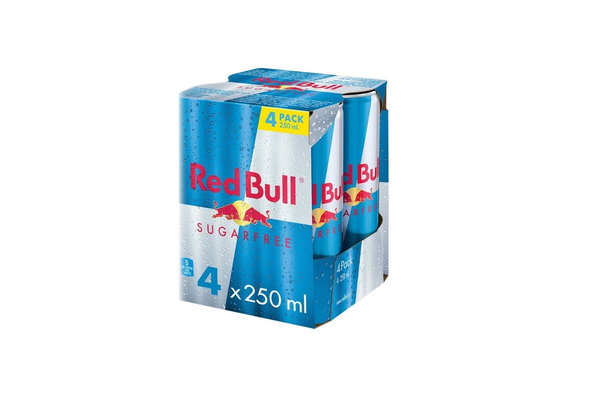 Red Bull Sugar Free (4 Pack) (250 ml)