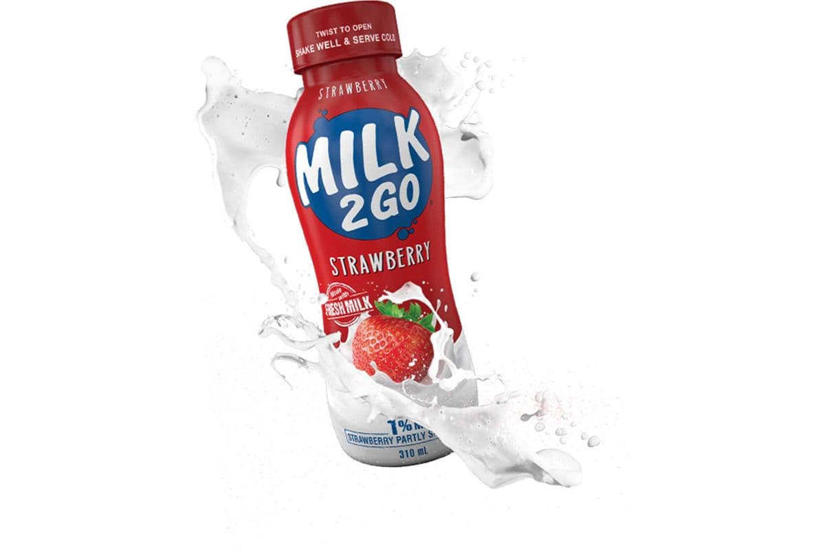 Milk 2 Go Partly Skimmed Strawberry Milk 1% M.F. - 473ml (473ml)