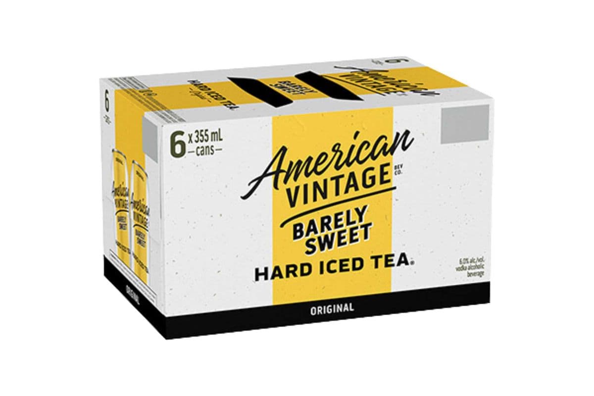 145596 - American Vintage Barely Sweet Hard Iced Tea (6 x 355ml)
