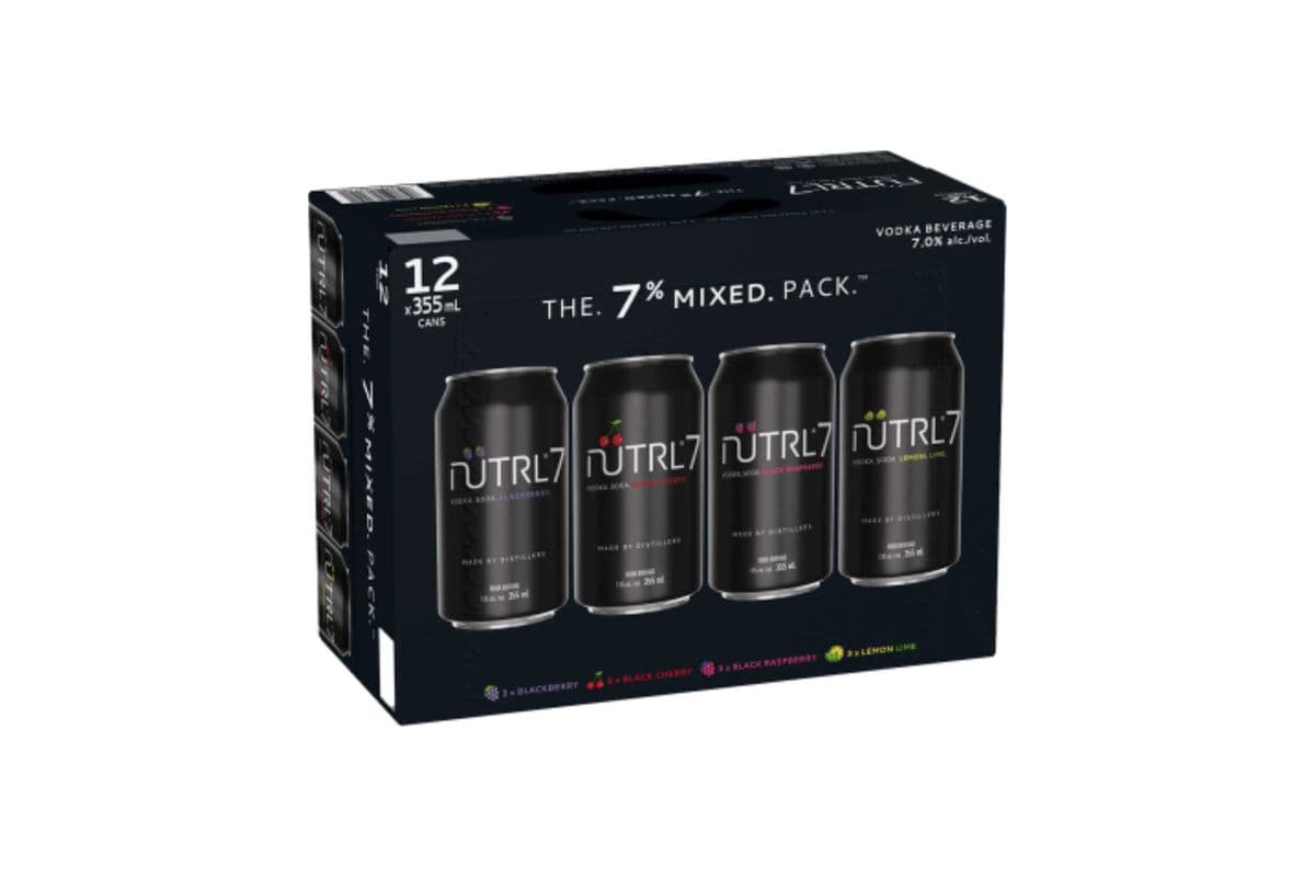 Nutrl 7 Vodka Soda Mix Pack (12 Cans) (12 x 355ML)