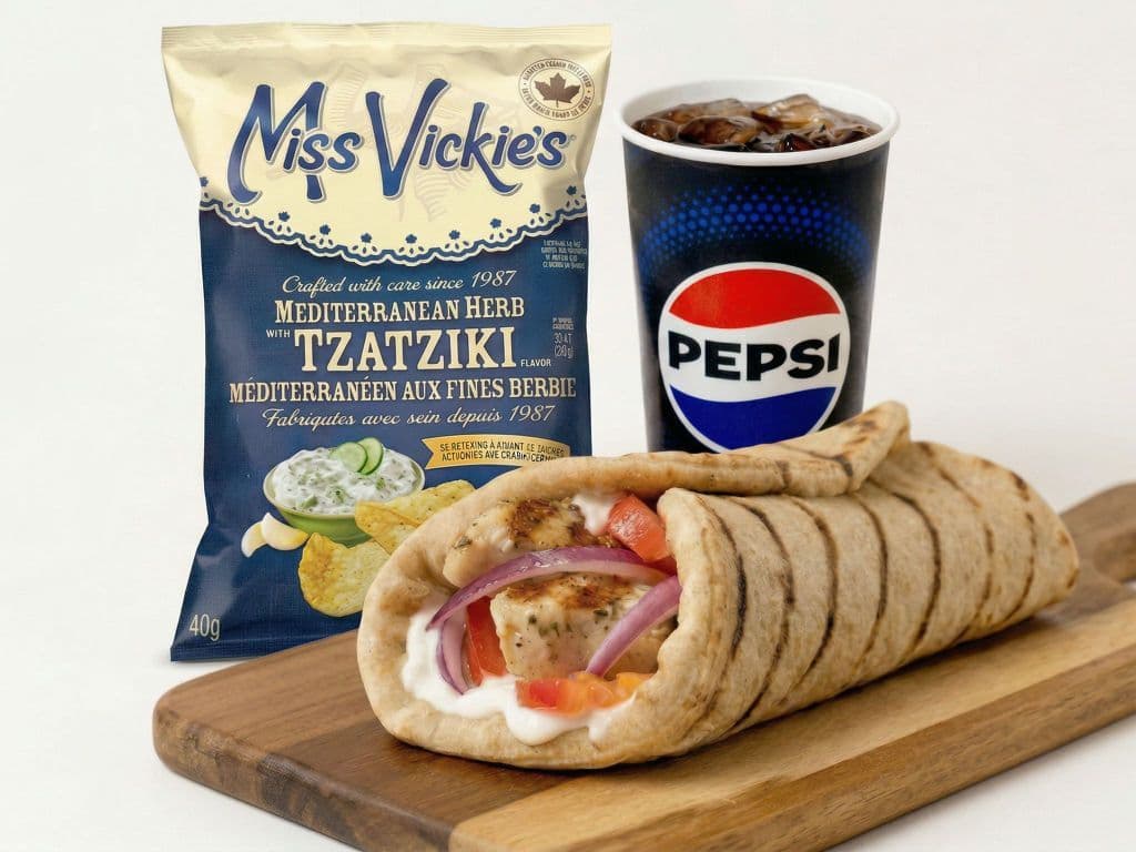 Chicken Souvlaki Pita Combo